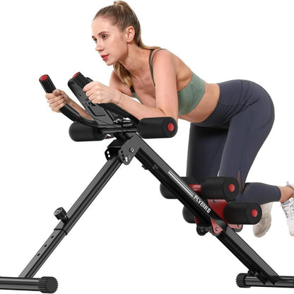 FLYBIRD Adjustable Ab Workout Machine for Home Gym - Versatile Full Body Strength Training Equipment, Foldable Waist Trainer Ideal for Beginners