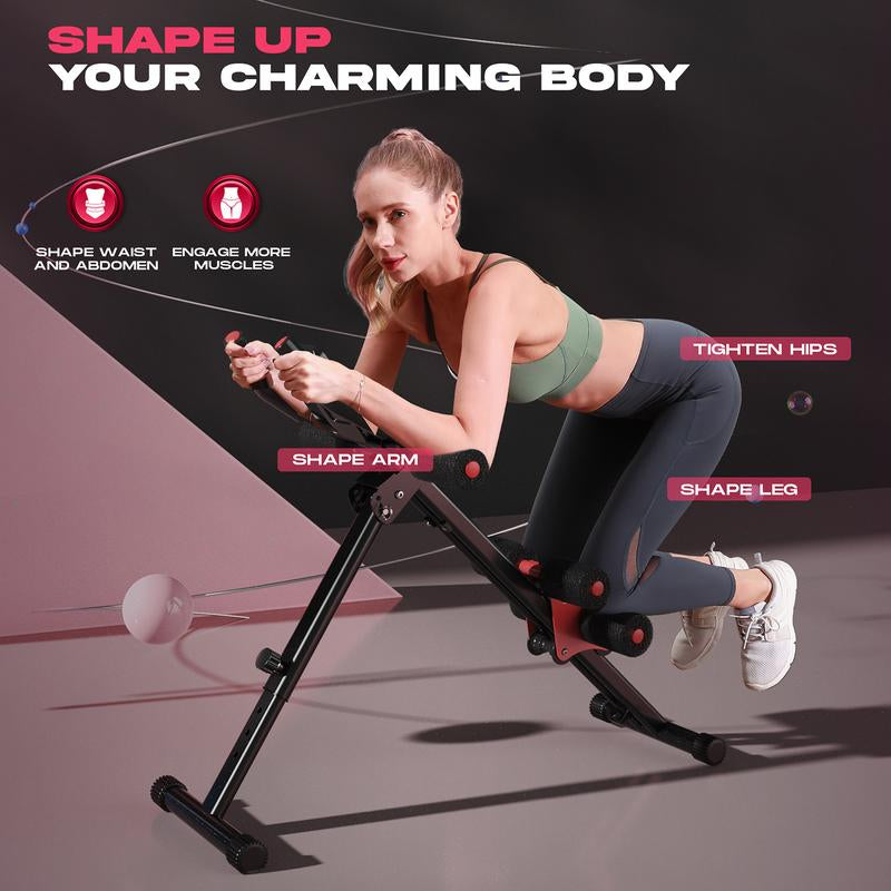 FLYBIRD Adjustable Ab Workout Machine for Home Gym - Versatile Full Body Strength Training Equipment, Foldable Waist Trainer Ideal for Beginners